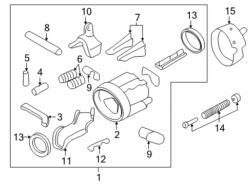 1994 GMC Sonoma Steering Column & Wheel, Shroud, Switches & Levers Diagram 6 - Thumbnail