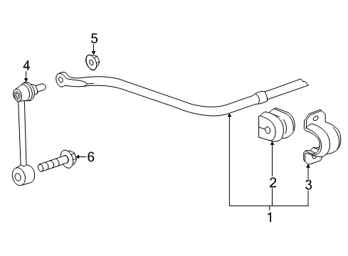 2017 Cadillac ATS Rear Suspension, Control Arm Diagram 4 - Thumbnail