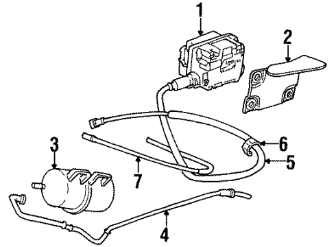 1998 Cadillac Eldorado Fuel Supply Diagram 1 - Thumbnail