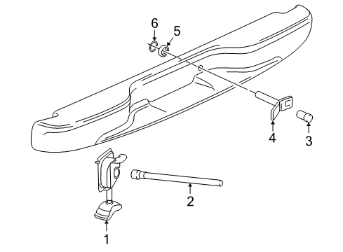 2002 Chevy Suburban 1500 Spare Tire Carrier Diagram