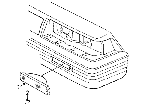 1985 Buick Century Park & Signal Lamps Diagram