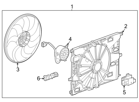 2024 Buick Encore GX Cooling Fan Diagram 1 - Thumbnail