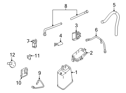 2005 Cadillac XLR Emission Components Diagram