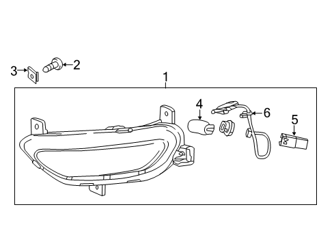 2021 Chevy Bolt EV Signal Lamps Diagram