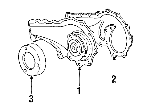 1992 Cadillac Seville Cooling System, Radiator, Water Pump, Cooling Fan Diagram