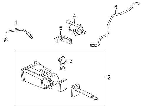 2007 Saturn Vue Emission Components Diagram 2 - Thumbnail