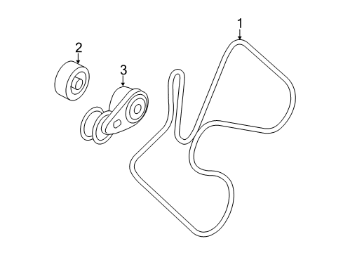 2019 GMC Sierra 2500 HD Belts & Pulleys, Cooling Diagram 2 - Thumbnail