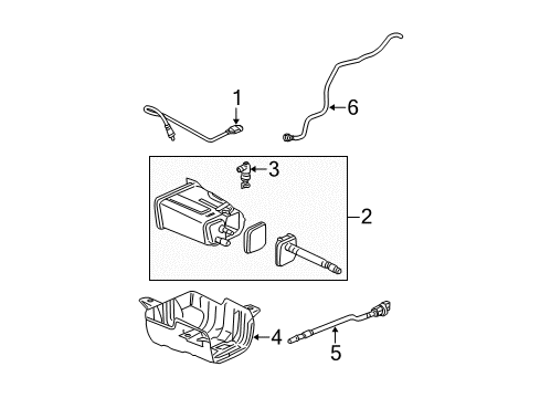 2003 Saturn Vue Valve Asm,Evap Emission Canister Control Diagram for 24469941