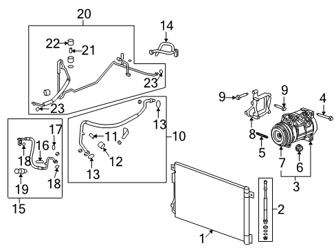 2011 Chevy Traverse Stud Diagram for 11562490