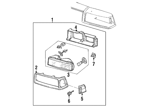 1988 Buick Skylark Bulbs Diagram