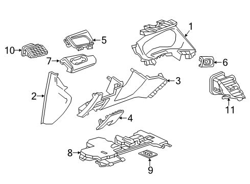 2018 Buick LaCrosse Pad Assembly, Instrument Panel Trim *Brandy Diagram for 26694704