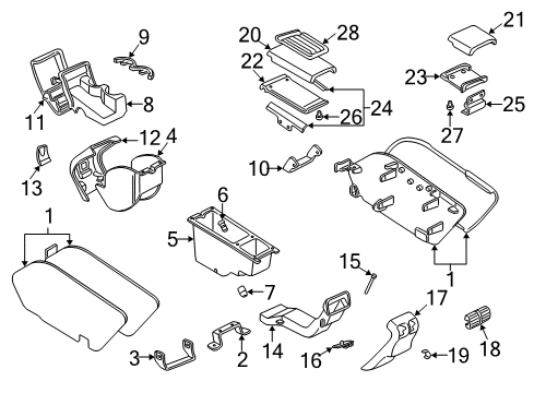 1999 Buick Park Avenue Center Console Diagram