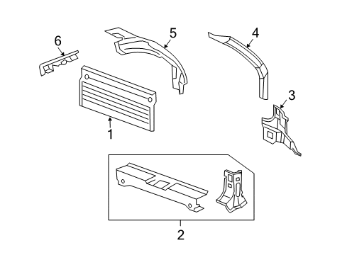 2008 Pontiac Torrent Rear Body Diagram