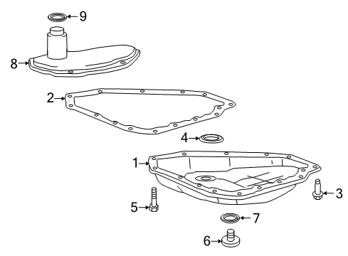 2021 Chevy Spark Seal, Drive Link Lubricant Fluid Diagram for 25194694