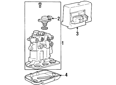 1996 Chevy Lumina APV Anti-Lock Brakes Diagram