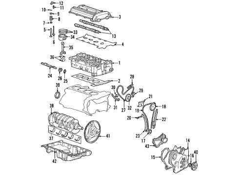 2007 Saturn Ion Engine Parts & Mounts, Timing, Lubrication System Diagram 3 - Thumbnail