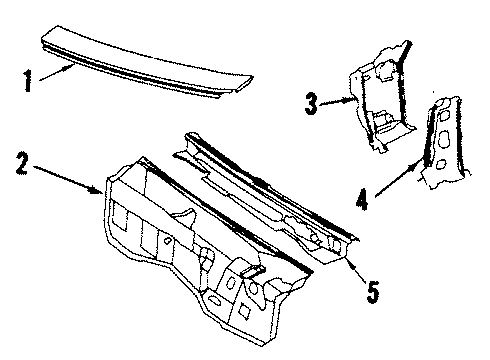 1985 Cadillac Eldorado Molding Asm Diagram for 20113234