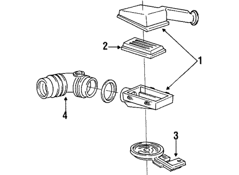 1989 Chevy Beretta Air Inlet Diagram