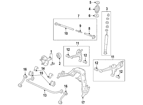 2005 Pontiac GTO Bushing, Rear Stabilizer Shaft Diagram for 92038560