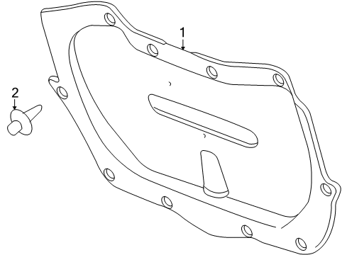 2008 Saturn Sky Interior Trim - Trunk Lid Diagram