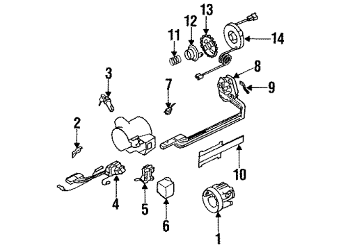 1991 Buick Commercial Chassis Housing & Components Diagram