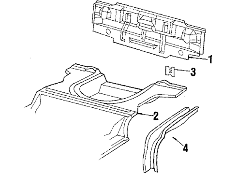 1984 Buick Skyhawk Rear Body Diagram