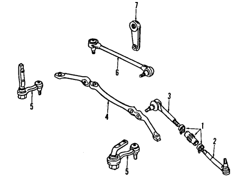 2003 Chevy Astro P/S Pump & Hoses, Steering Gear & Linkage Diagram 2 - Thumbnail