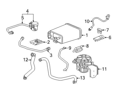 2009 Chevy Colorado Sensor,Crankshaft Position Diagram for 12592515