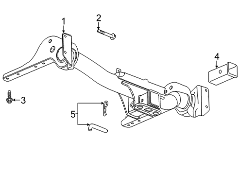 2024 GMC Sierra 2500 HD Trailer Hitch Components Diagram 2 - Thumbnail