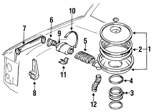 1993 GMC Yukon Air Intake Diagram