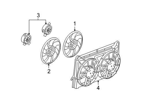 2012 Cadillac Escalade EXT Cooling System, Radiator, Water Pump, Cooling Fan Diagram 2 - Thumbnail