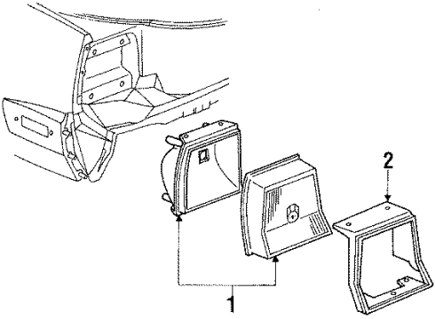 1985 Pontiac Grand Prix Tail Lamps Diagram