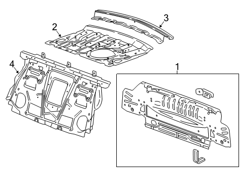 2020 Cadillac CT6 Rear Body Diagram