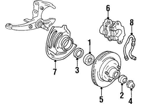 1986 Chevy Camaro Front Brakes Diagram