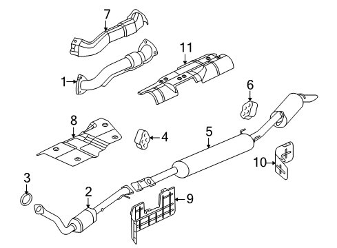 2005 Buick Terraza Exhaust Components Diagram