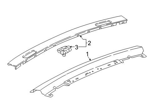 2017 Buick Cascada Windshield Header & Components Diagram