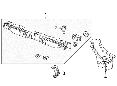 2015 Chevy Cruze Radiator Support Diagram