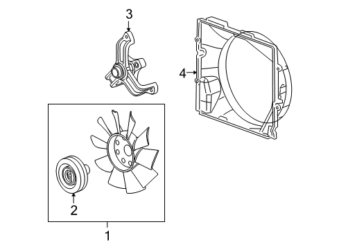 2006 Cadillac STS Cooling System, Radiator, Water Pump, Cooling Fan Diagram 8 - Thumbnail