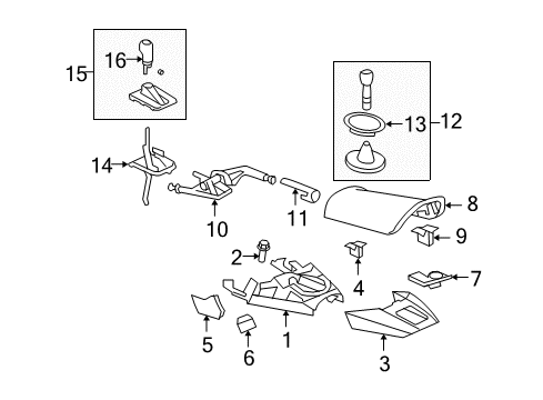 2009 Saturn Sky Gear Shift Control - AT Diagram