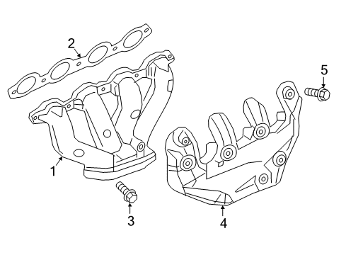 2018 Cadillac CTS Exhaust Manifold Diagram 2 - Thumbnail