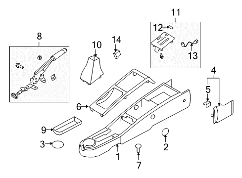 2011 Chevy Aveo Console Diagram