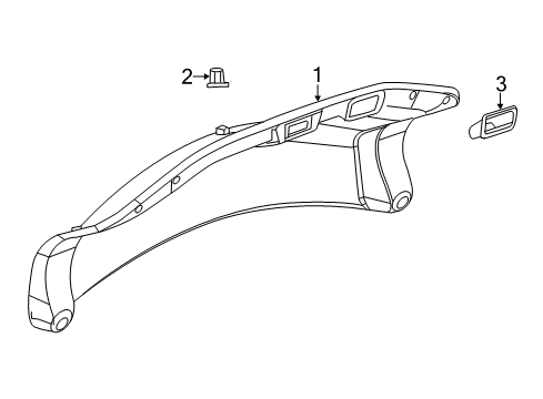 2016 Cadillac XTS Interior Trim - Trunk Lid Diagram