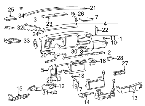 1995 Chevy Blazer Connector, W/Leads, 4-Way F. *Natural Diagram for 12102636