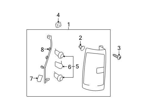 2009 Chevy Suburban 1500 Combination Lamps Diagram