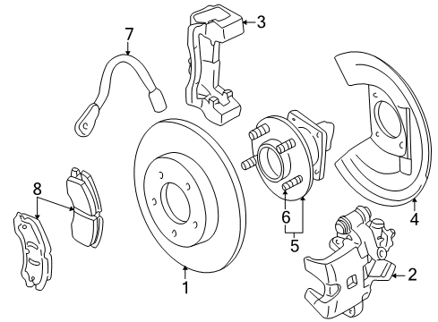 1999 Cadillac Seville Rear Brakes Diagram