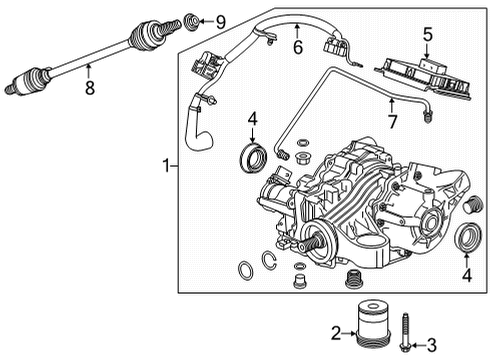 2021 Buick Envision Axle & Differential - Rear Diagram