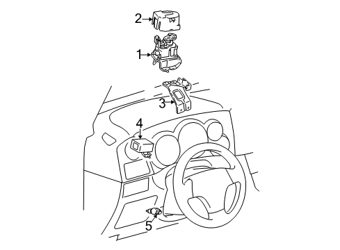 2005 Pontiac Vibe Module,Cruise Control Diagram for 88969667