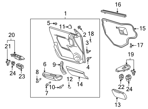 2005 Pontiac Aztek Front Door Diagram 2 - Thumbnail