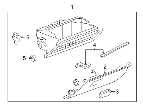 2011 GMC Terrain Glove Box Diagram