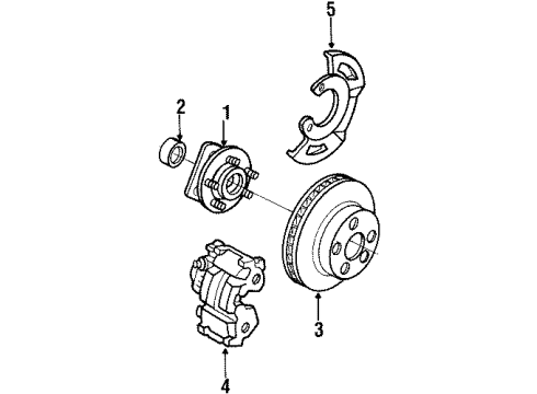 1995 Chevy Lumina APV Front Brakes Diagram